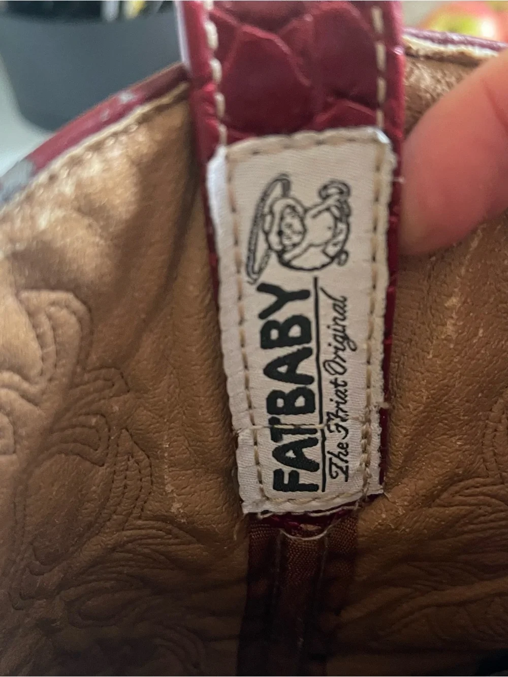 Ariat Red and Cream Western Work Booties